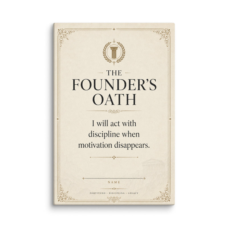 The Founders Oath - Ambitioncanvas.com