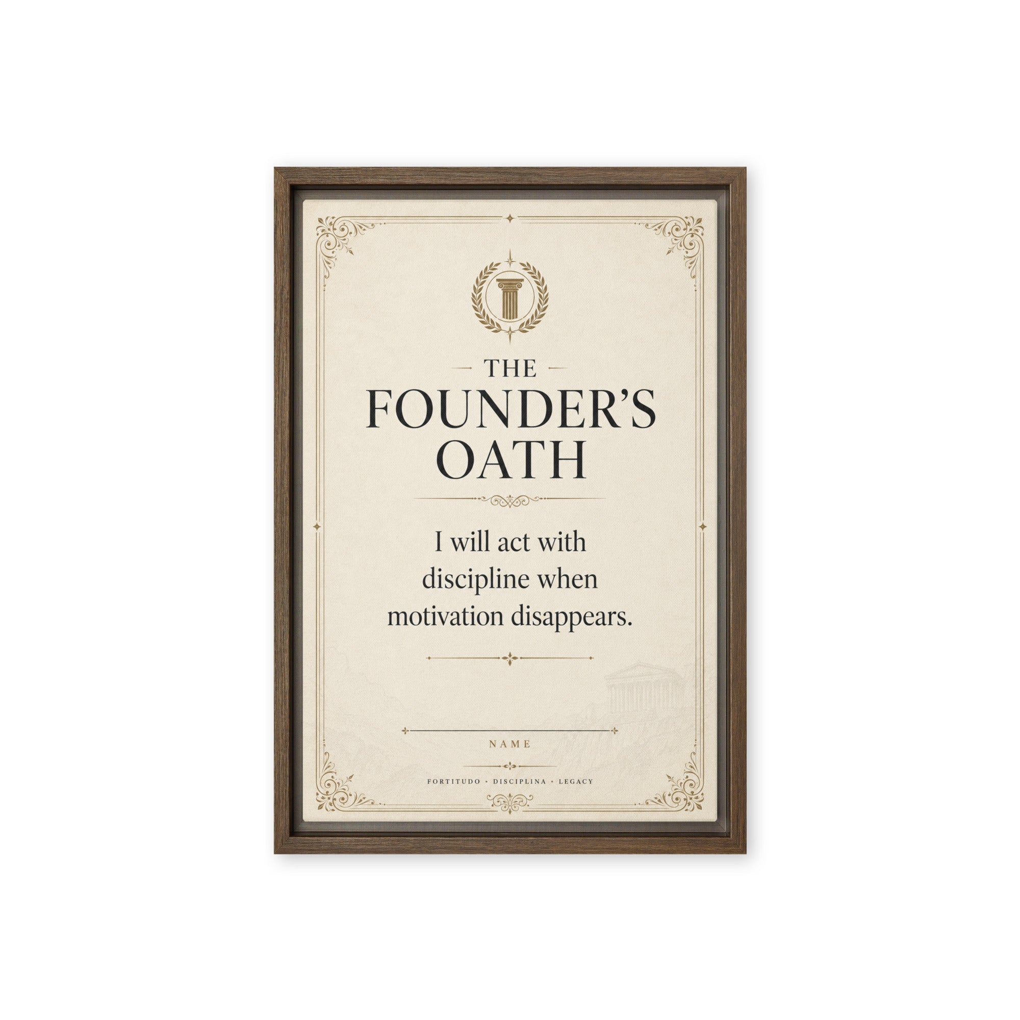 The Founders Oath - Ambitioncanvas.com