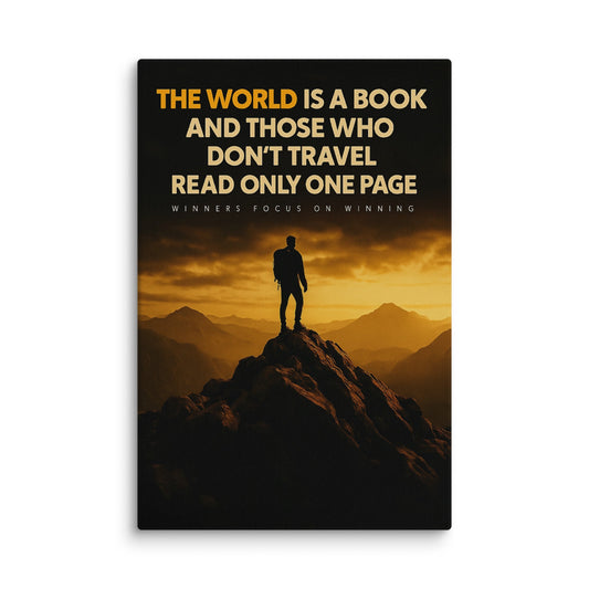 The World is a Book - Ambitioncanvas.com