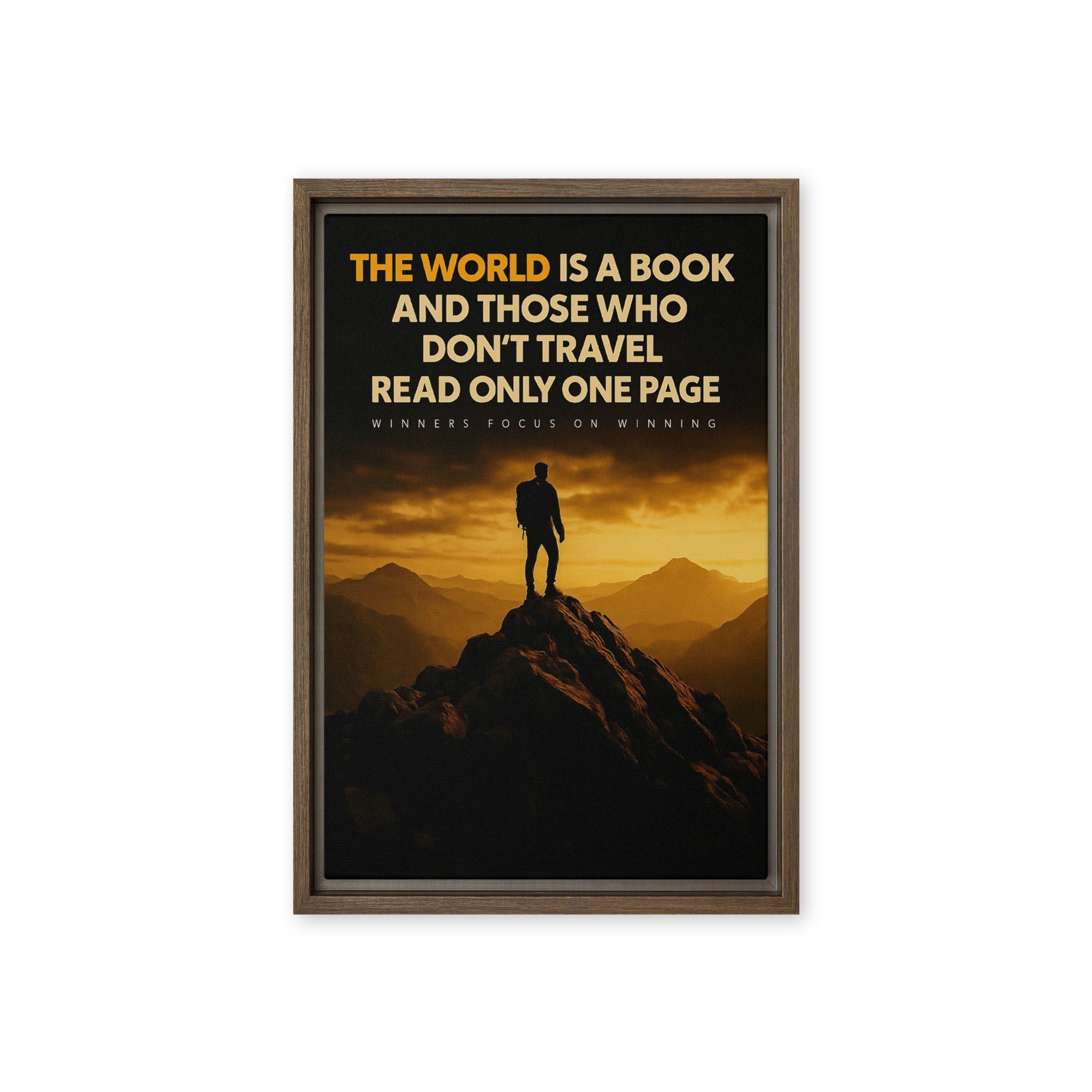 The World is a Book - Ambitioncanvas.com