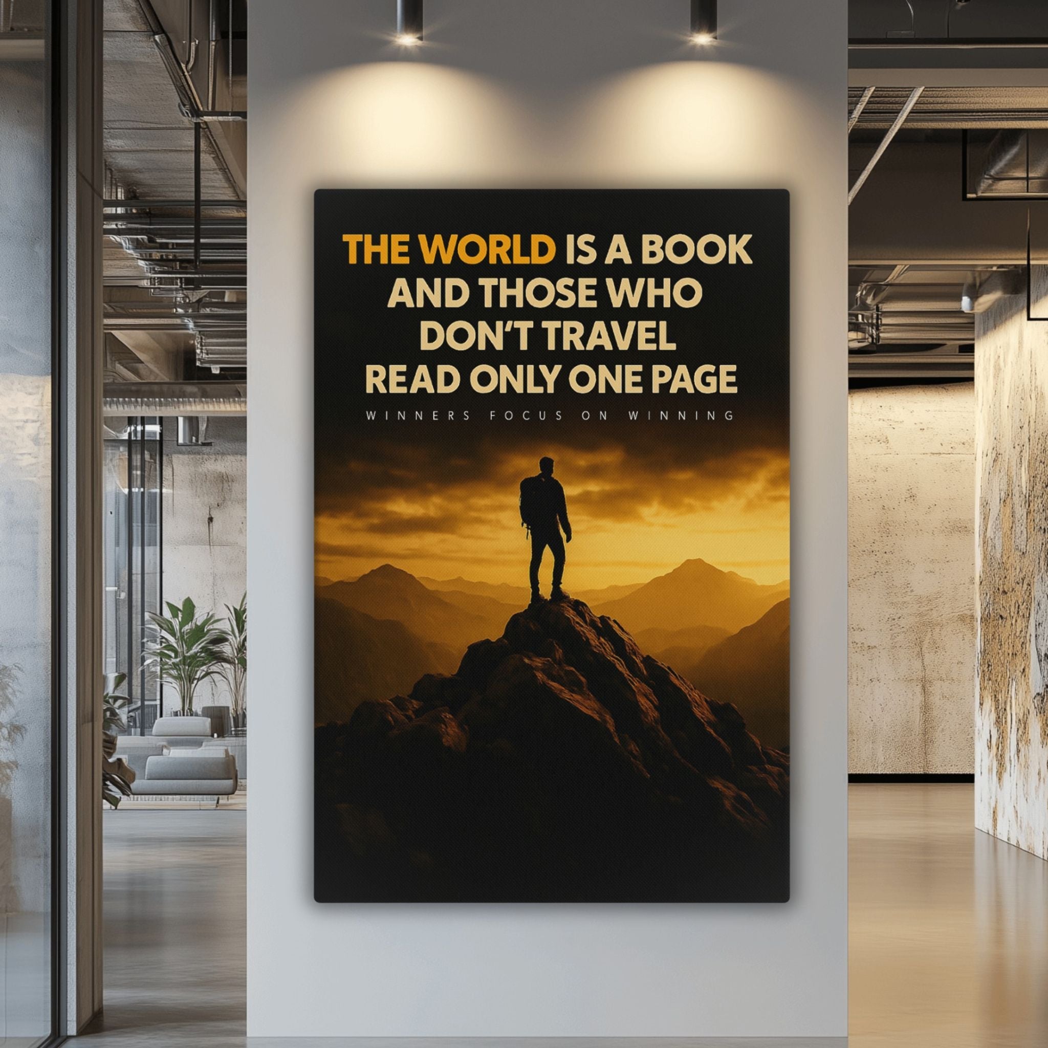 The World is a Book - Ambitioncanvas.com