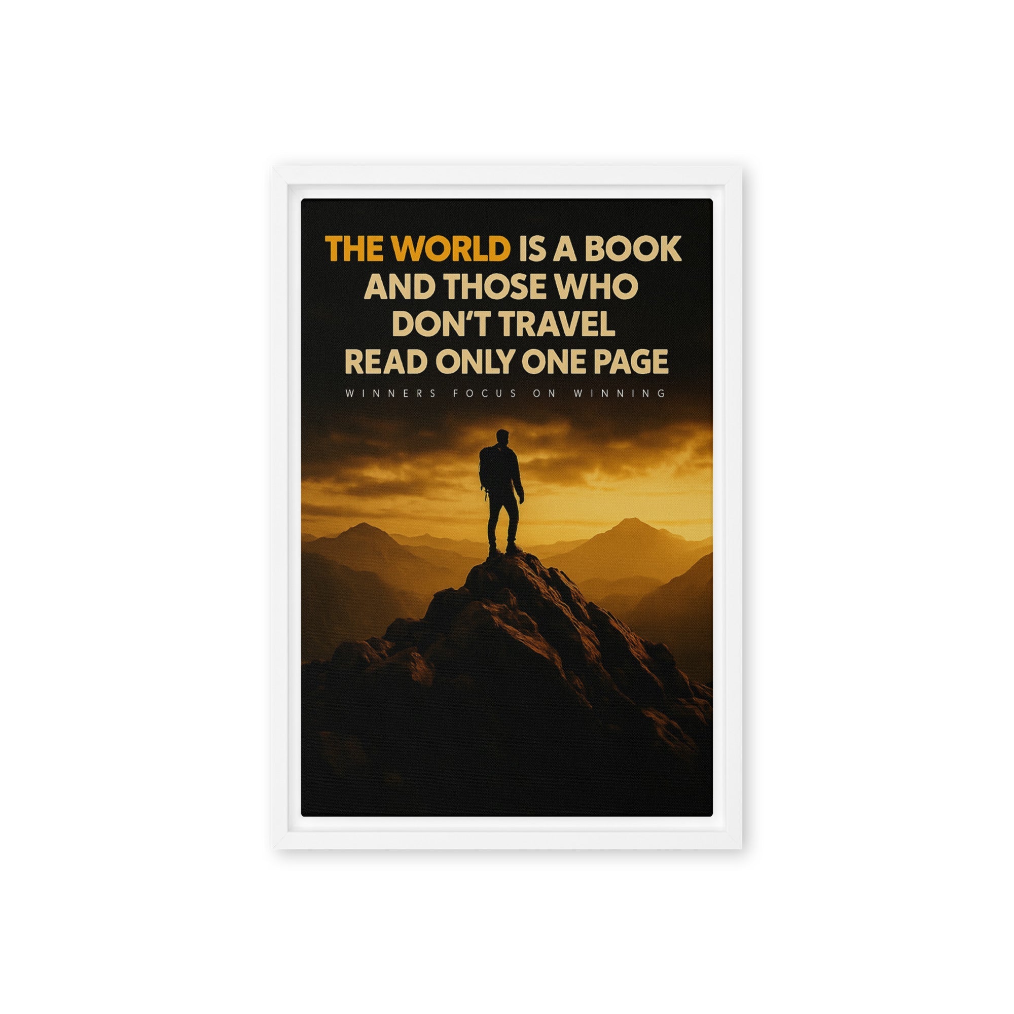 The World is a Book - Ambitioncanvas.com