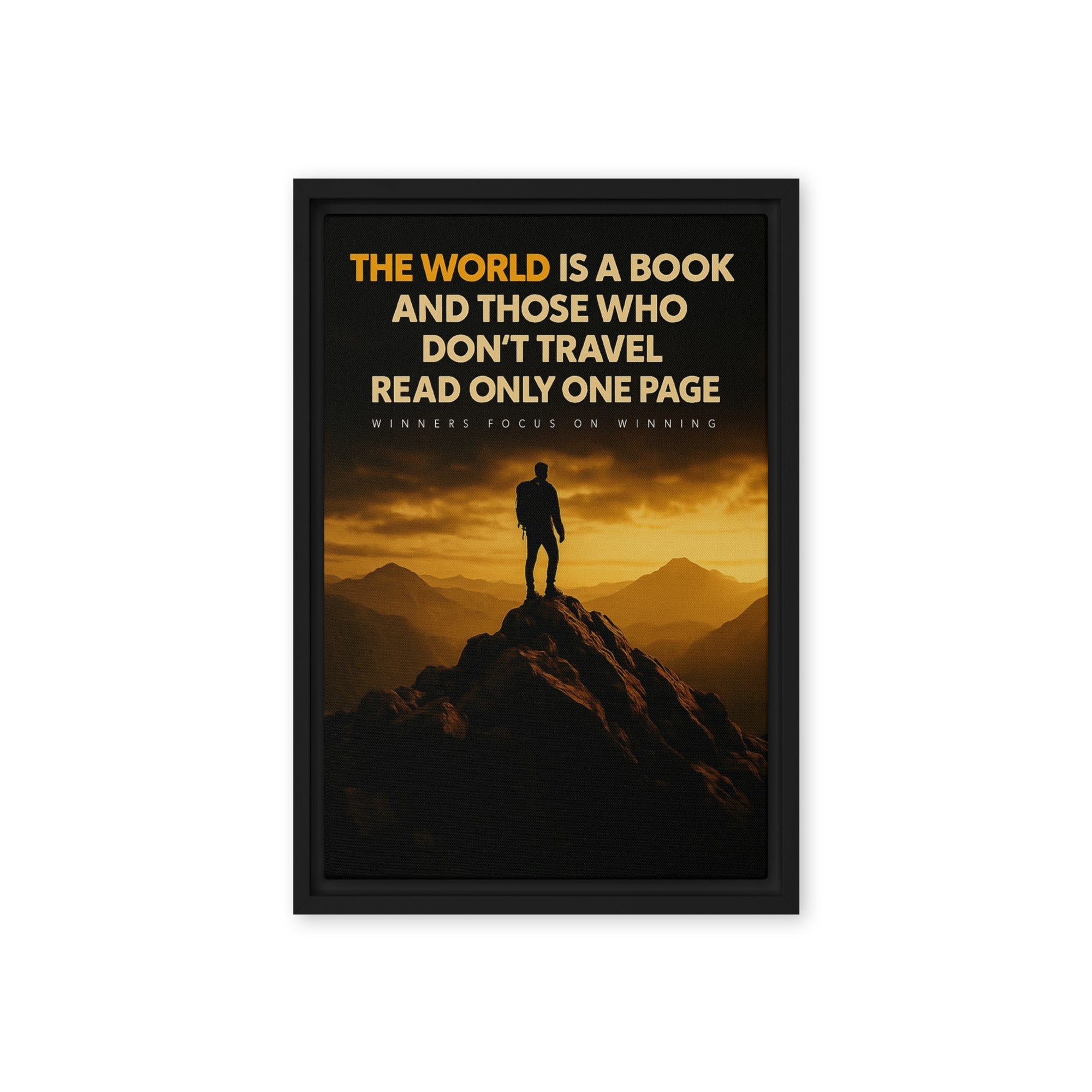 The World is a Book - Ambitioncanvas.com