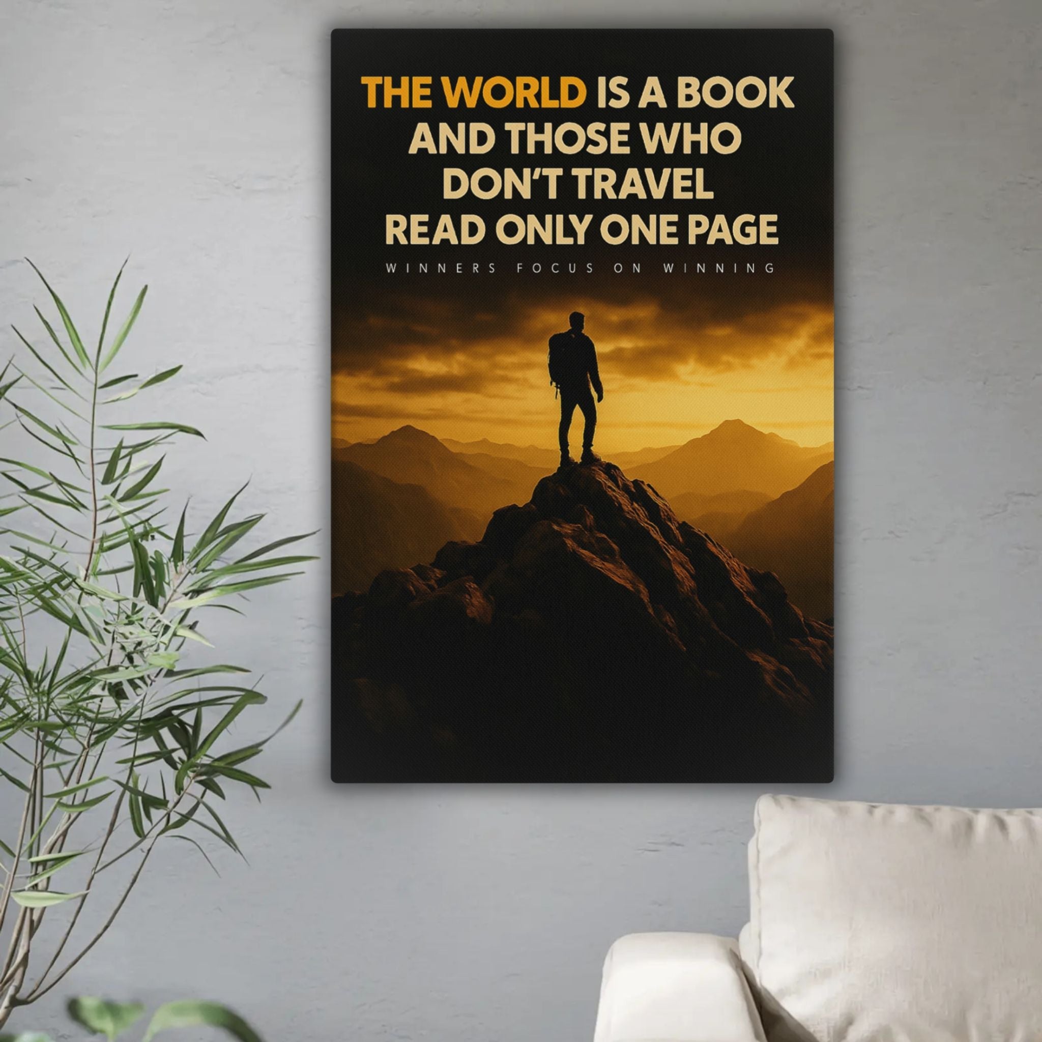 The World is a Book - Ambitioncanvas.com