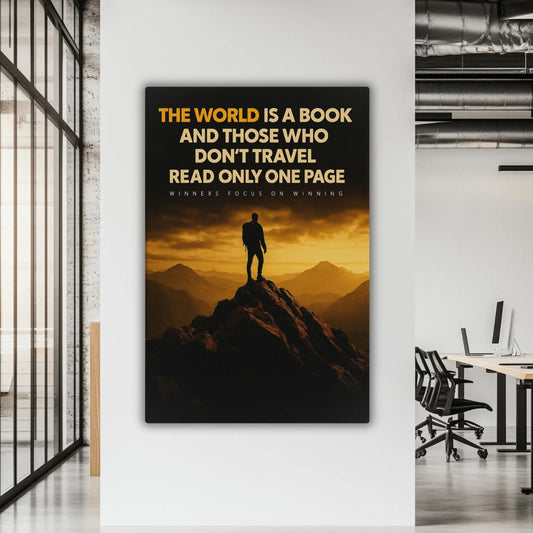 The World is a Book - Ambitioncanvas.com